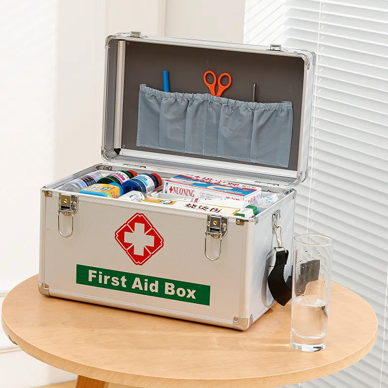 स्वनिर्धारित लोगो पोर्टेबल स्वास्थ्य देखभाल आपातकालीन किट बॉक्स मेडिकल