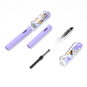 Juego de pluma estilográfica de tinta para principiantes para estudiantes, herramienta de práctica de escritura a mano recargable, diseño de guía de postura, regalo perfecto para escribir, caja de regalo