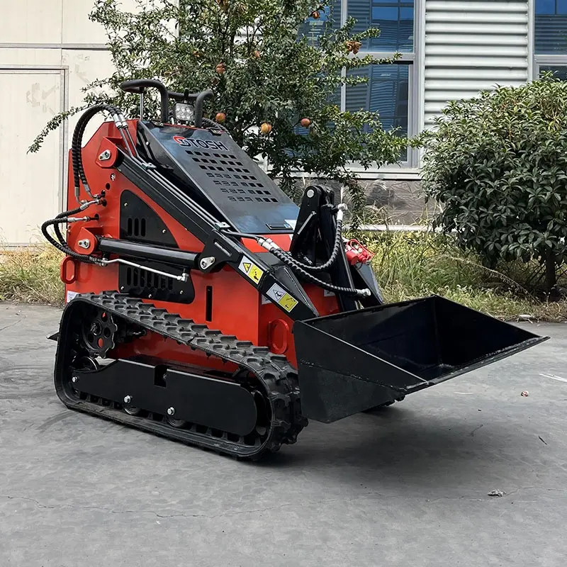 TOSH Walk Behind Mini Skid Steer Soil Conditioner Concrete Mixer Attachment