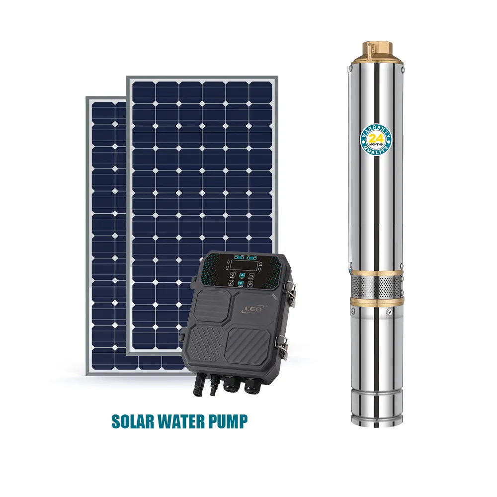 LEO – pompe à eau solaire Submersible de haute qualité pour l'irrigation, vente en gros