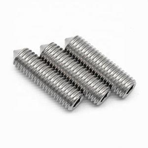 Parafusos de tomada hexagonal din 914 iso 4027, parafusos com ponto de <span class=keywords><strong>cone</strong></span>