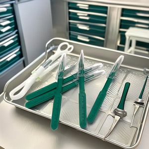 विशिष्ट मैनुअल पावर स्रोत स्टेनलेस स्टील-सर्जरी नसबंदी और लॉक-योग्य हैंडल ऑपरेटिंग रिट्रेटेबल स्केपेल ब्लेड - Product Image 2