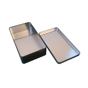 Gıda sınıfı siyah dikdörtgen özel baskı çikolata ambalaj Metal teneke hediye kutusu - Product Image 2