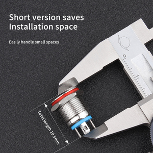 WD12MM Metal basmalı anahtar su geçirmez ışıklı anlık iki/üç renk 4PIN/2PIN araba push Button anahtarı - Product Image 6