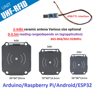 Módulo lector UHF RFID 3,5 V-5V para Arduino Raspberry Pi-Diseño integrado compacto con carcasa robusta