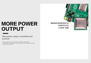 AIsmartlink Original frambuesa pi Himbeer-Pi i 2G 4B 8G RAM RPi 3B 4GB Raspberry Pi 4 Computer Modell B Folgen Sie ChatGPT - Product Image 6