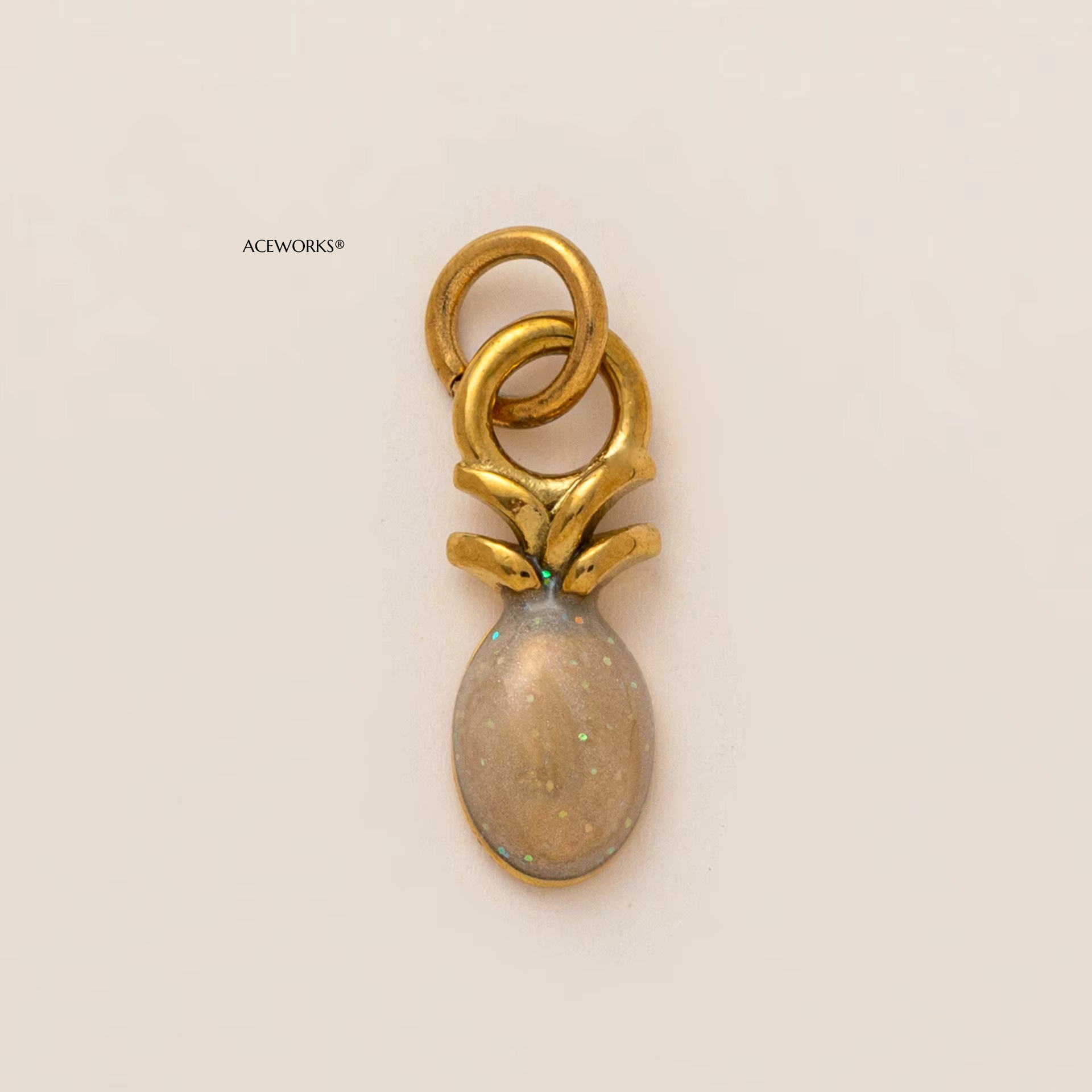 Pendentif ananas transparent