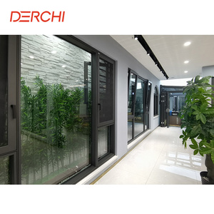 Derchi tiêu chuẩn Mỹ nfrc thiết kế hiện đại biệt thự nhà cửa sổ nhà bão bằng chứng nhôm nghiêng và biến cửa sổ - Product Image 6