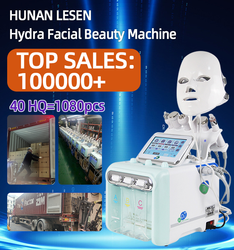 Top quality Low Price 6 in 1 Hydra Oxygen Jet Dermabrasion Hydro Aqua Peeling Beauty Face Equipment Salon Facial Machine