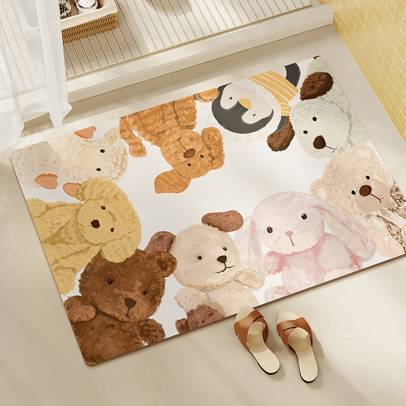 Peluche Mignonne B - Carré Horizontal - Tissu Terre de Diatomées