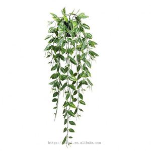 Home Room Wall Garden Wedding Garland Decoration Artificial Han Ivy Vine Faux Leaves Greeny <strong>Chain</strong> Wall 33.4&quot; Faux Hanging Plants