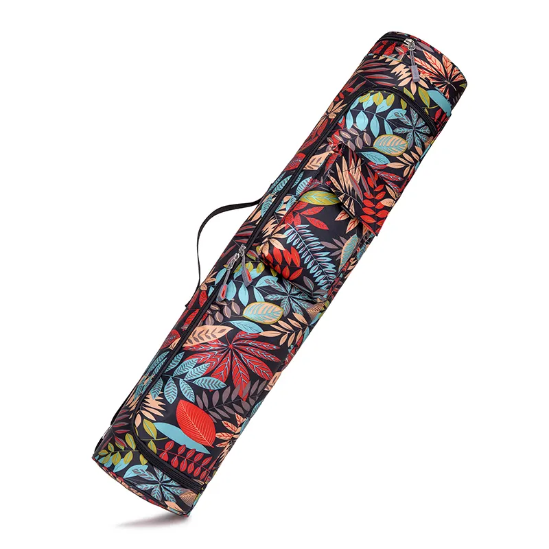 Große große Tasche Reiß verschluss Yoga Schulter tasche für Yoga Teppich, benutzer definierte Logo tragen Baumwolle Leinwand Yoga Matte Reisetasche
