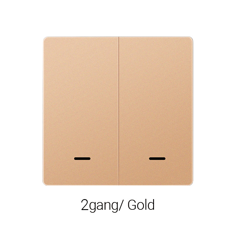 ZigBee Universel Simple/Mono-Phase 2 Boutons Dorés