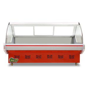 Supermarkt Deli Display Fridgefreezer/Gebogen Glas Vlees Display Chiller Commerciële Koelkasten Apparatuur - Product Image 4