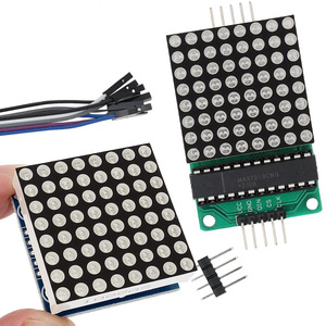 MAX7219 modulo a matrice di punti 8*8 modulo a luce rossa modulo Display a microcontrollore modulo MCU LED modulo di controllo Display 5V - Product Image 1