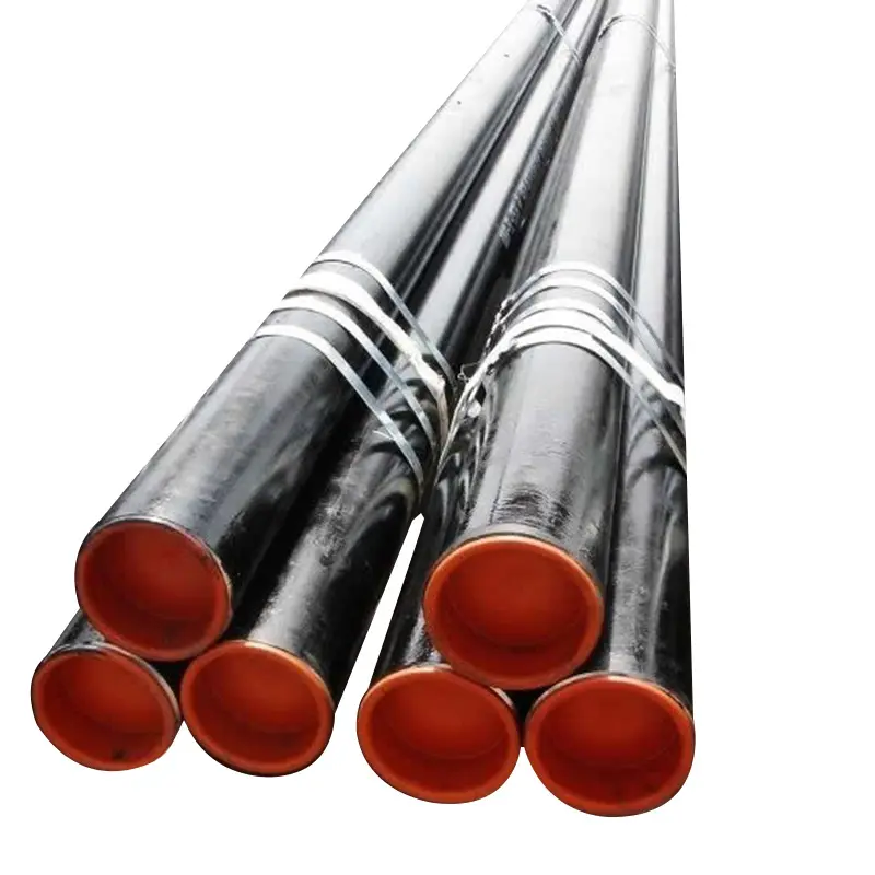 ASTM A106 API Spec 5L X42 X52 X56 X60 X65 Gr.b s355j2 tubería sin costura negra PLS2 PLS1 tubería de petróleo y gas tubos de línea de acero al carbono