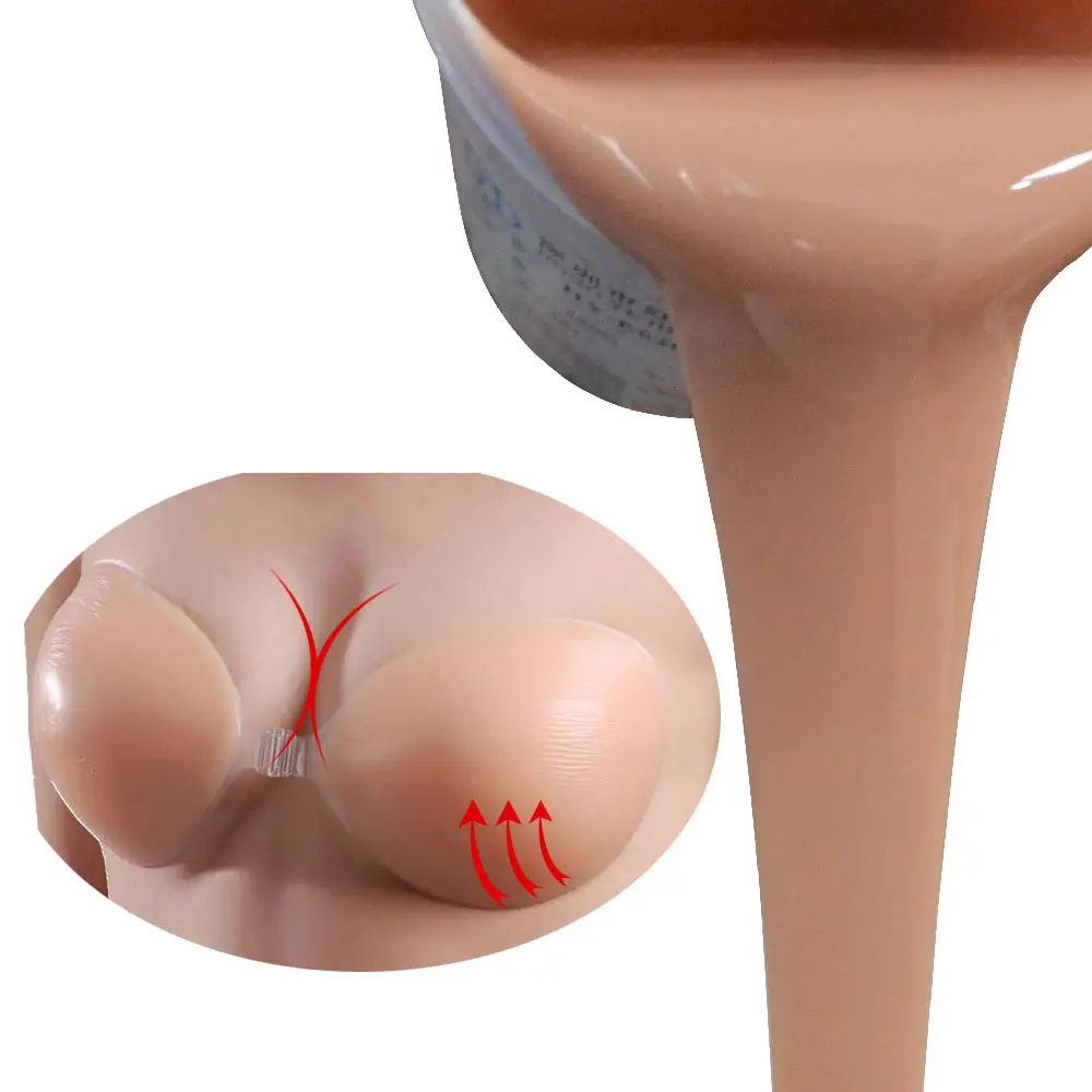 Sicuro per la pelle di gomma di silicone liquido eco-friendly super morbido in silicone gomma per la fusione di vita bambola del corpo umano in silicone