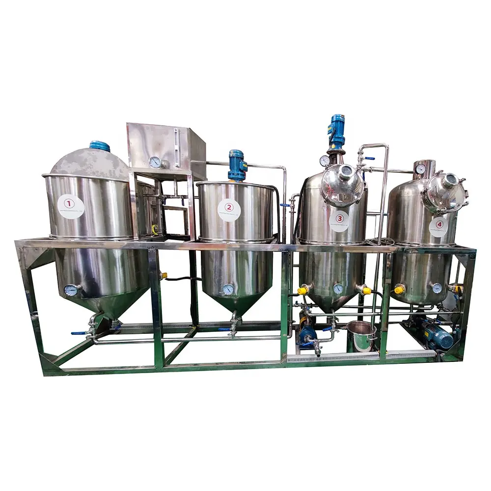 Máquina de refinería de aceite de motor usado/planta de reciclaje de aceite de coco residual equipo de maquinaria de refinería de aceite de girasol