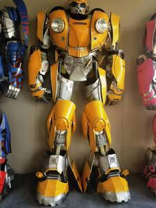 Robot trang phục phù hợp với Wearable dành cho người lớn kích thước LED Robot sàn Walker Costume animatroic Mũ bảo hiểm thay đổi khuôn mặt phù hợp với đối với con người cosplay - Product Image 6