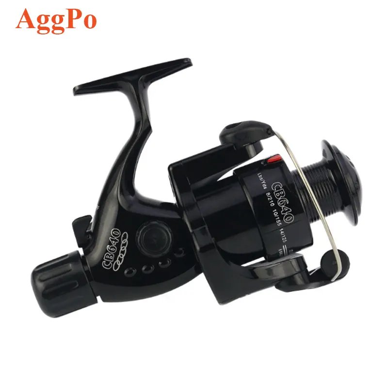 Carrete de pesca CB640 de freno trasero arrastrar girar reel caliente ruedas de freno trasero volando carrete de pesca de 12 rodamiento G-relación/5,2/1