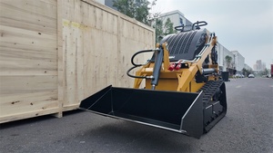 मुफ्त शिपिंग चीनी माइक्रो क्रॉलर स्किड डस्टर रोटरी टिलर इलेक्ट्रिक लोडर सस्ते छोटे स्किड स्टीड लोडर - Product Image 5