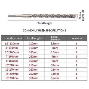 17 Pcs Cross Carbide Tip SDS Plus Electric Hammer <strong>Chisel</strong> Drill <strong>Bit</strong> <strong>Set</strong> for Concrete Masonry Marble Granite