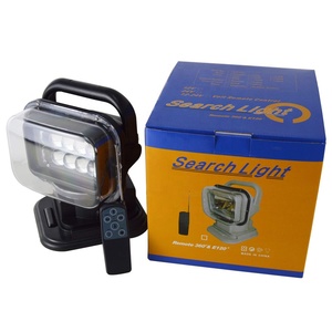 ไฟ LED สปอตไลท์50W 12V 24V,ไฟ LED ค้นหา360องศา LED หมุนได้มีรีโมทควบคุมไฟทำงานพร้อมฐานแม่เหล็กสำหรับรถ SUV เรือ