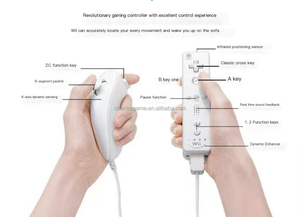 ตัวควบคุมเกมจอยสติ๊กแบบ2-in-1สำหรับ Wii PC อุปกรณ์เสริมสำหรับเกมและเกมที่เข้ากันได้จำเป็นสำหรับการเล่นเกม - Product Image 4