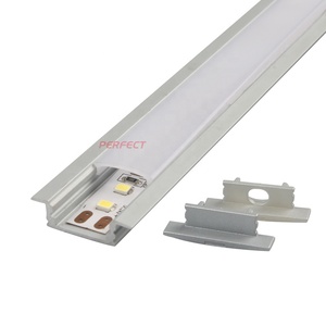 6063-T5 Silver โคมไฟ LED อลูมิเนียมสำหรับแถบ LED 12 มม.LED โปรไฟล์อลูมิเนียมช่องสำหรับ LED Strip - Product Image 1