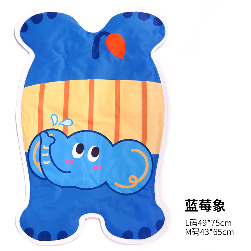 Éléphant aux bleuets