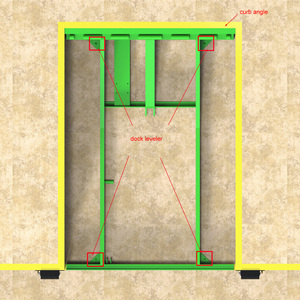 Plataformas de descarga de almacén Nivelador de muelle fijo Labio oscilante hidráulico Camión Contenedor Rampa de carga Nivelador de muelle - Product Image 1