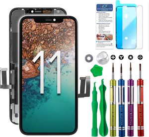 MF מפולת טלפון נייד באיכות גבוהה עבור iphone 11 מקורי lcd עם חוות עבור iphone 11 lcd lote עבור iphone 11 עם lcd הודעה