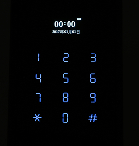 最新デザインの高級Wifiアプリロックシリンダー指紋スマートロック、時刻と日付の画面付き