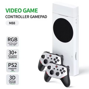 M88 256G kablosuz şarj edilebilir denetleyici 4K HD 3D PS2 Video oyunu konsol TV 30 + simülatörleri FC formatı dahil 30000 + Classics - Product Image 2