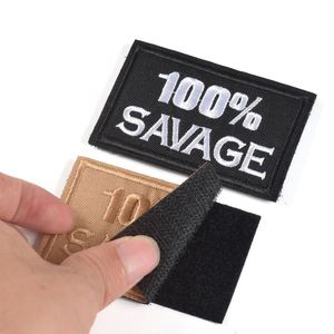 <strong>Hook</strong> and <strong>Loop</strong> Fasten Custom Logo Patch Woven Letter Designer Iron on Embroidery Patches - Product Image 1