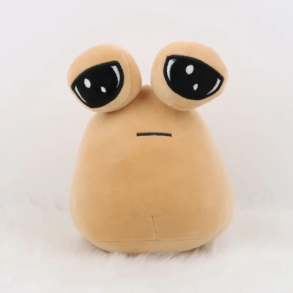 Vendita calda all'ingrosso 22cm il mio animale domestico alieno Pou peluche Anime gioco morbido imbottito cuscino regalo di compleanno per bambini