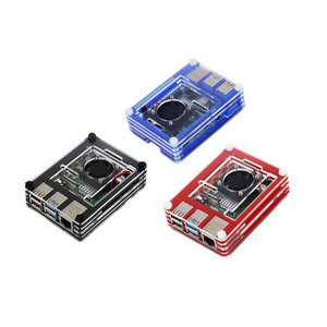 Acrylic <strong>Case</strong> 9 Layers Box And Transparent Shell With Cooling Fan and Metal protective cover For <strong>Raspberry</strong> <strong>Pi</strong> 4 Module B - Product Image 1