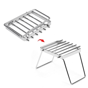 多功能折叠篝火烤架便携式不锈钢野营烤架炉排燃气灶架 - Product Image 4