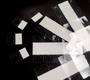 Euro delik ekran ambalaj kutuları için kanca plastik yapıştırıcı asmak etiket sekmeler için Euro delik askı kanca ile kolay ekran - Product Image 6