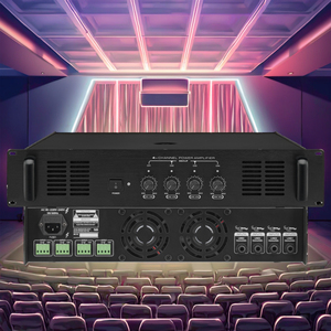 <strong>Four</strong>-zone <strong>Output</strong> Sound Amplifier with 100v 70v Constant Voltage and Resistance <strong>Output</strong> for Speaker - Product Image 2