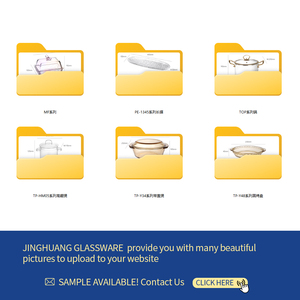 JINGHUANG GLASSWAREガラス調理ポット直接加熱高温耐性ガラスポットキッチン用品用 - Product Image 5
