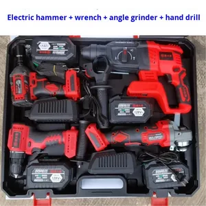 कई कार्यों के लिए बहु-कार्यात्मक पूर्ण लिथियम बैटरी के साथ चार टुकड़े इलेक्ट्रिक उपकरण सेट - Product Image 4