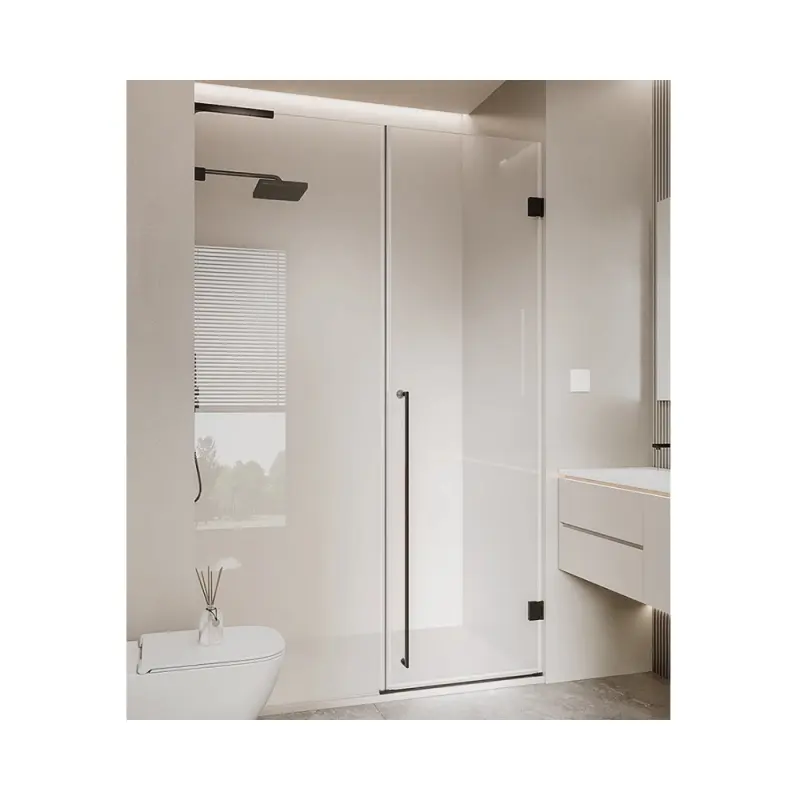 Büyük boy çift sürgülü duş kapısı paslanmaz çelik çerçeve duş kabini
