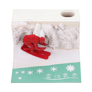 批发DIY创意工艺便条纸艺术积木2D 3D记事垫贴纸便签 - Product Image 3