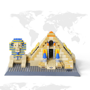 Building Series Attraction 4210 <strong>Egypt</strong> Pyramid of Giza Compatible Particles Educational Building Block Toy Set for Kids Unisex - Product Image 3
