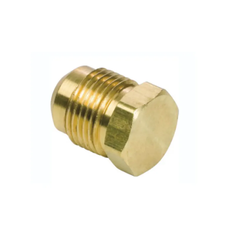 Plug Brass S.A.E 45 Degree Flare Fittings For Gas Male Connector