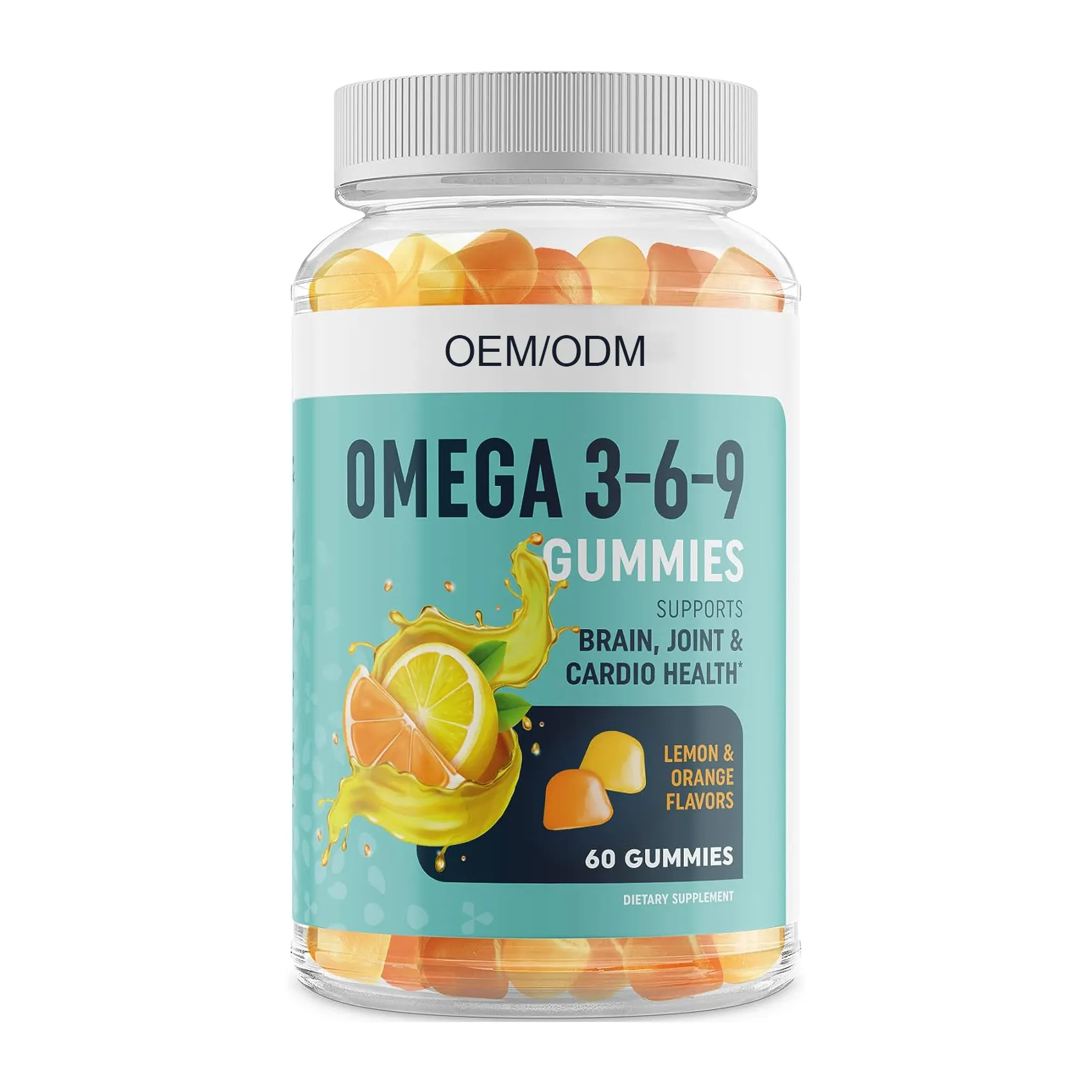 Omega 3 6 9 + DHA Gomitas Aceite de semilla de chía a base de plantas y algas DHA Suplementos de ácidos grasos esenciales para adultos y niños