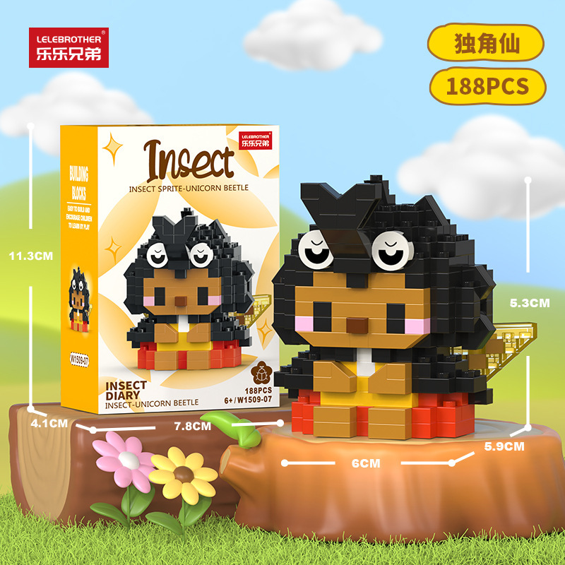 Vv1509-07 fée licorne 188pcs