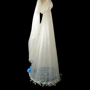 High Quality 10FT 1/4&quot; <strong>3</strong>/8 <strong>3</strong>/16 Inch Small Mesh Hand Thrown Fishing Casting <strong>Net</strong> With Chain Weights - Product Image 5