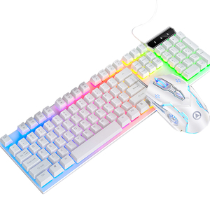 Teclado de mouse, mouse, mecânico, com fio, conjunto, retroiluminado, rgb, teclado e mouse para jogos, pc, laptop, venda imperdível